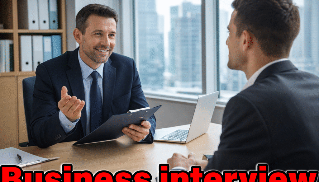 job interview in English, English job interview questions,