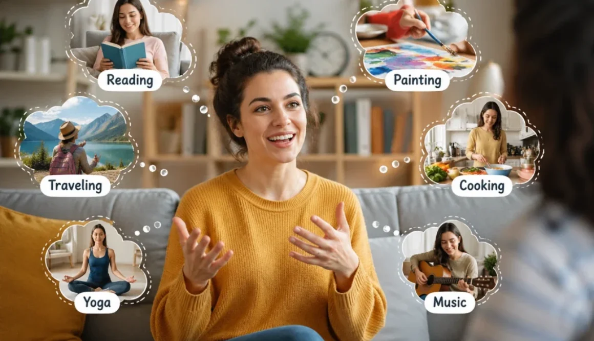 talk about your hobby, favorite hobby in English