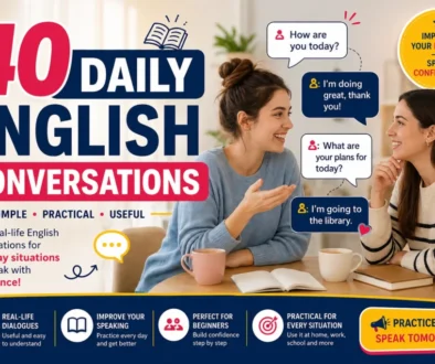 daily English conversations, English conversation practice