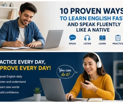 learn English fast, speak English fluently,