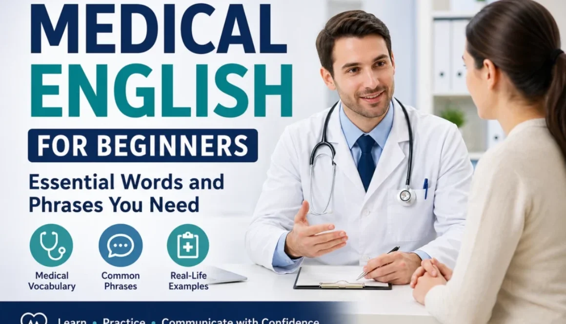 medical English for beginners, basic medical vocabulary,