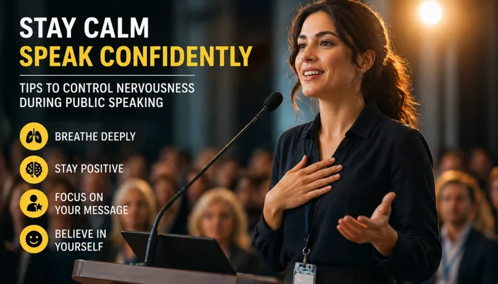 how to control nervousness during a speech,