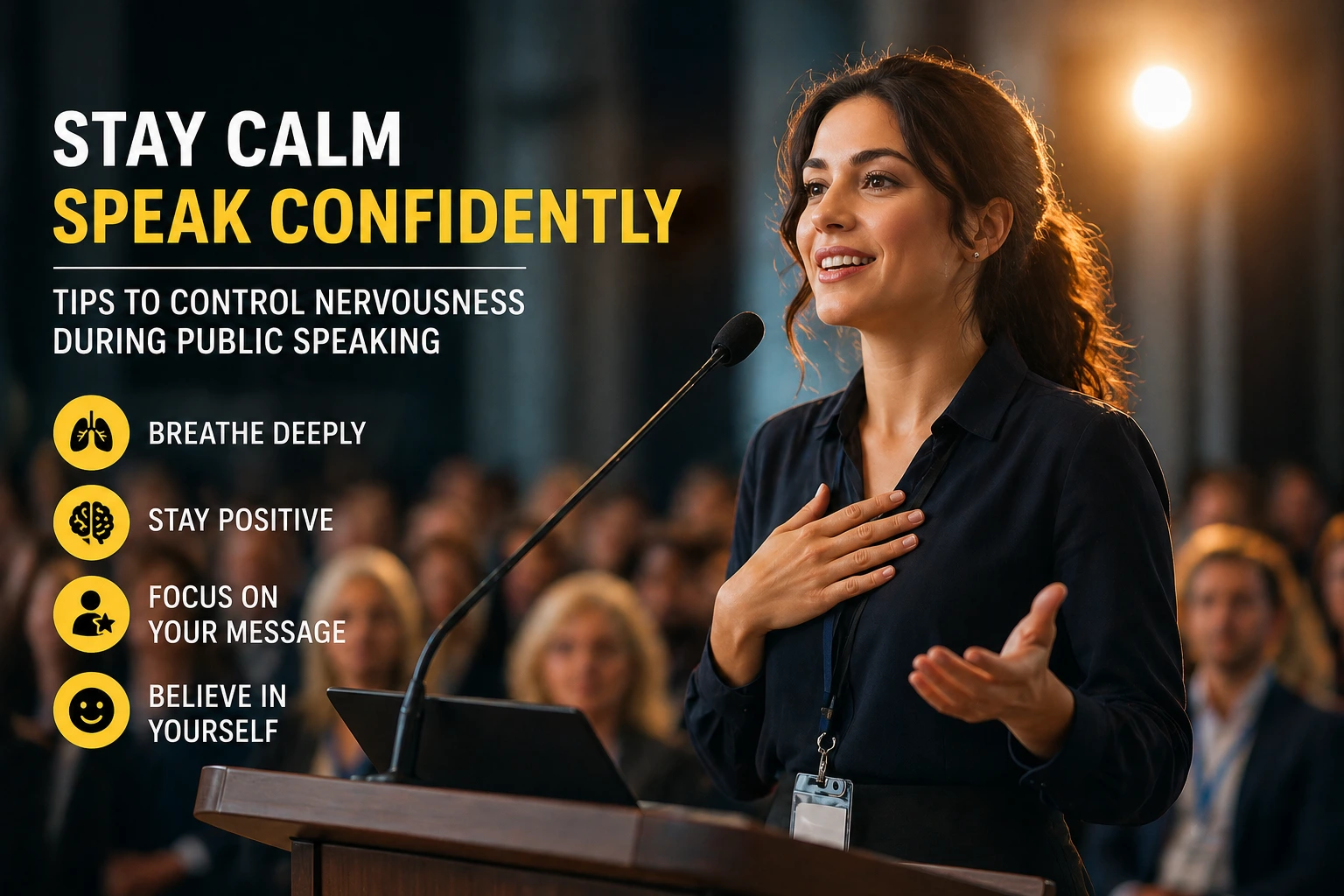 how to control nervousness during a speech,