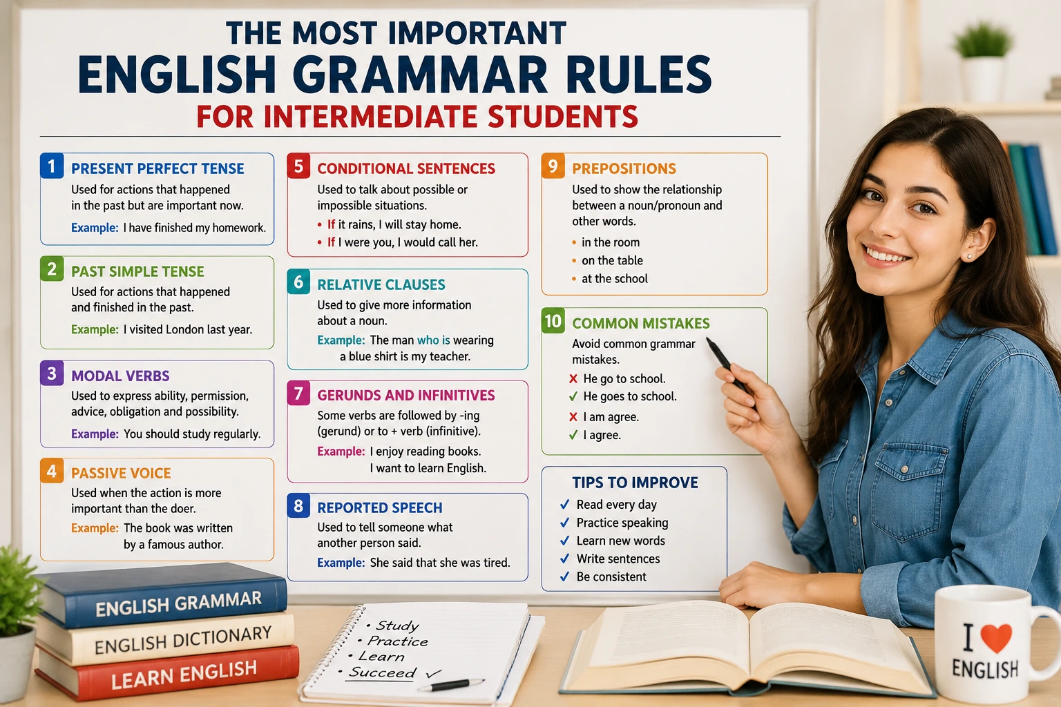 english grammar rules, intermediate english grammar, english grammar for intermediate students,