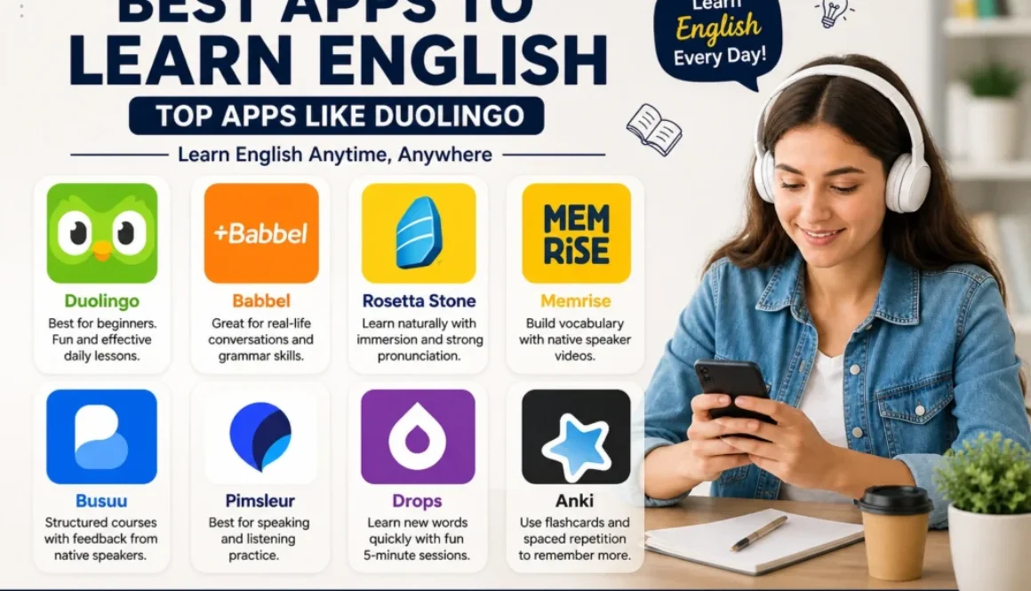 best apps to learn English, learn English with apps
