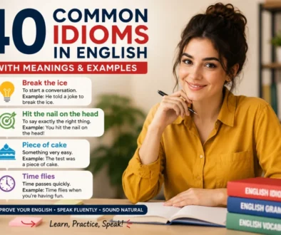common idioms in english, english idioms, idioms with meanings