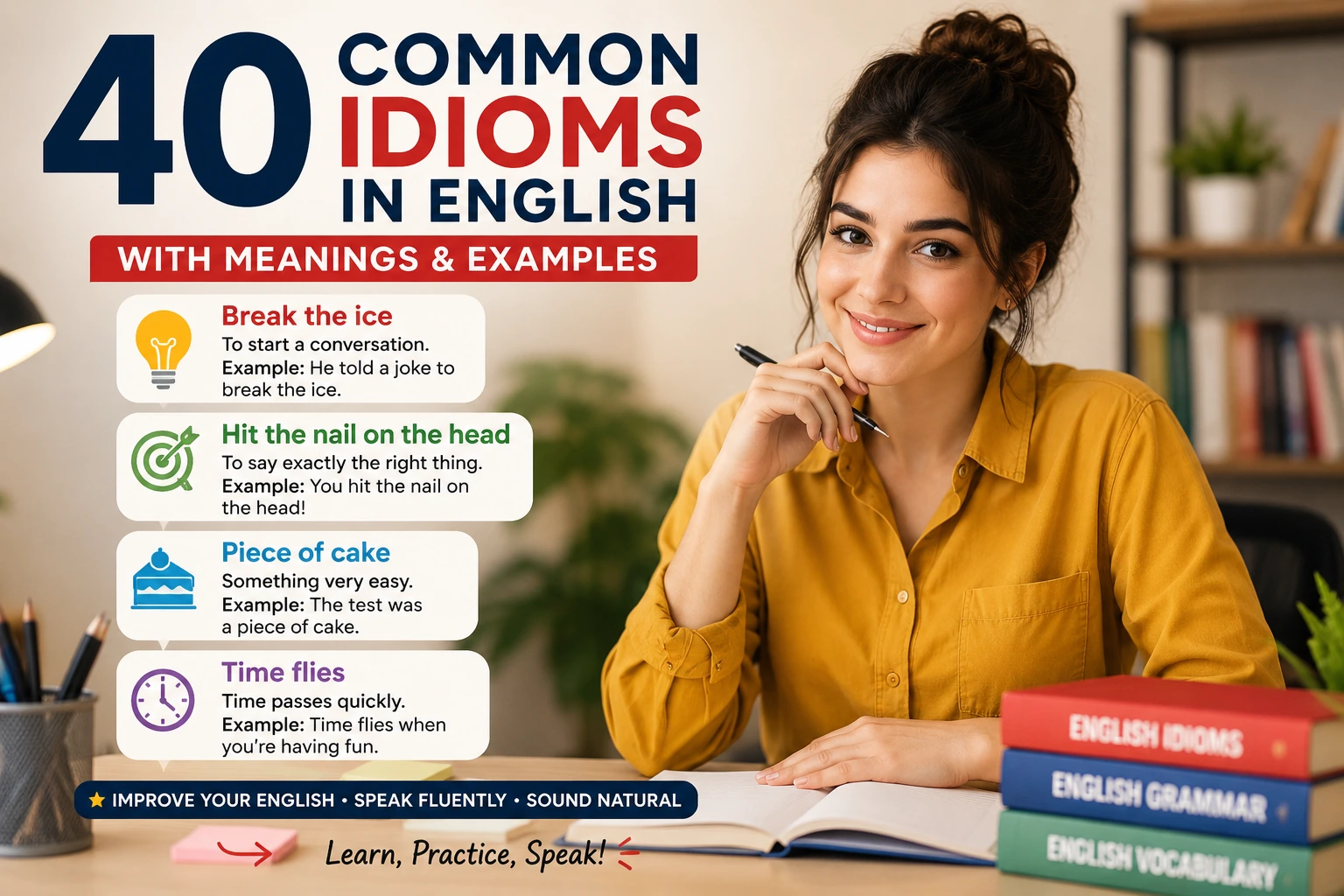 common idioms in english, english idioms, idioms with meanings