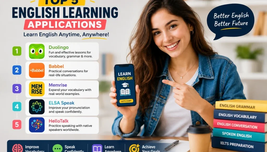 best english learning apps, top english applications,