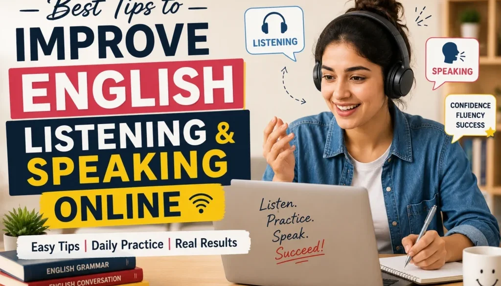 best tips to improve english listening and speaking online, improve english speaking skills,
