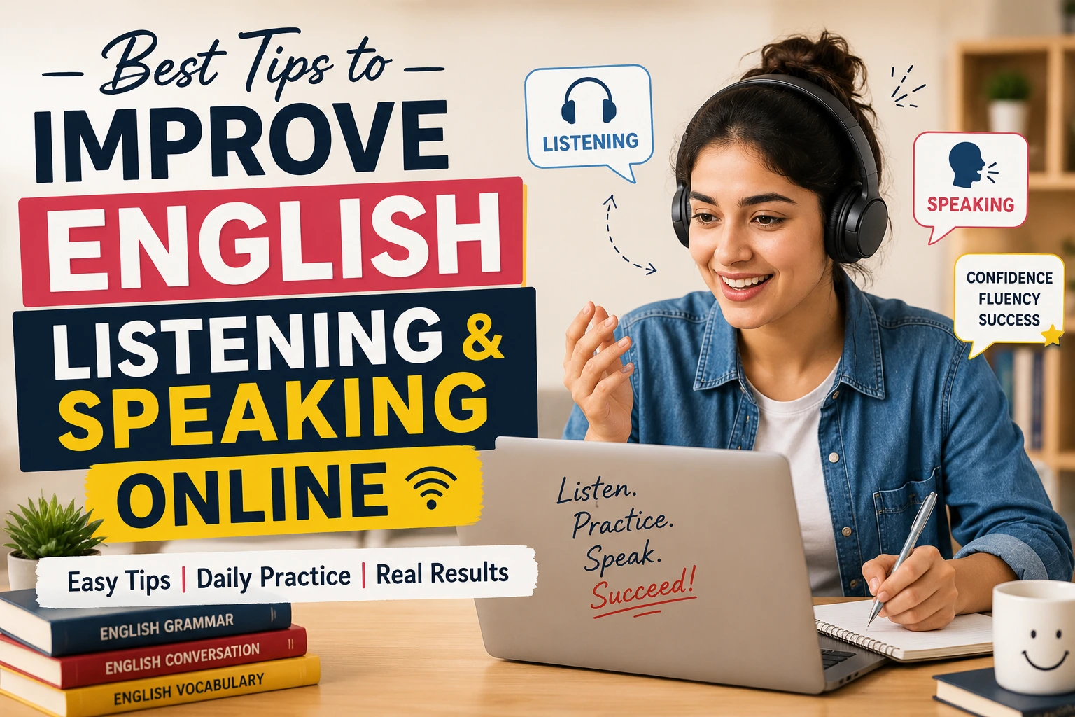 best tips to improve english listening and speaking online, improve english speaking skills,