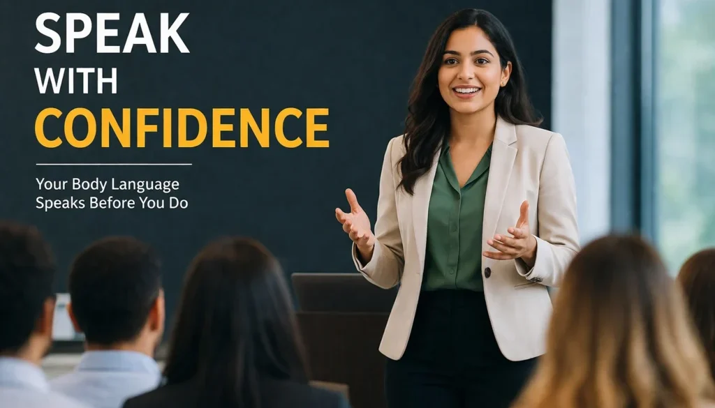 body language when speaking, improve body language
