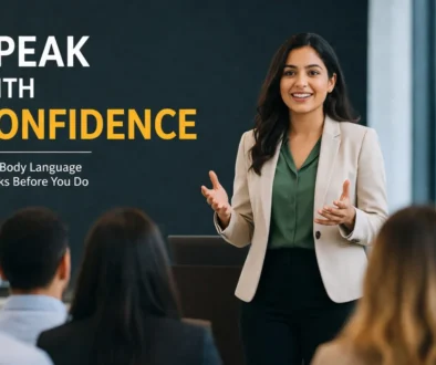 body language when speaking, improve body language