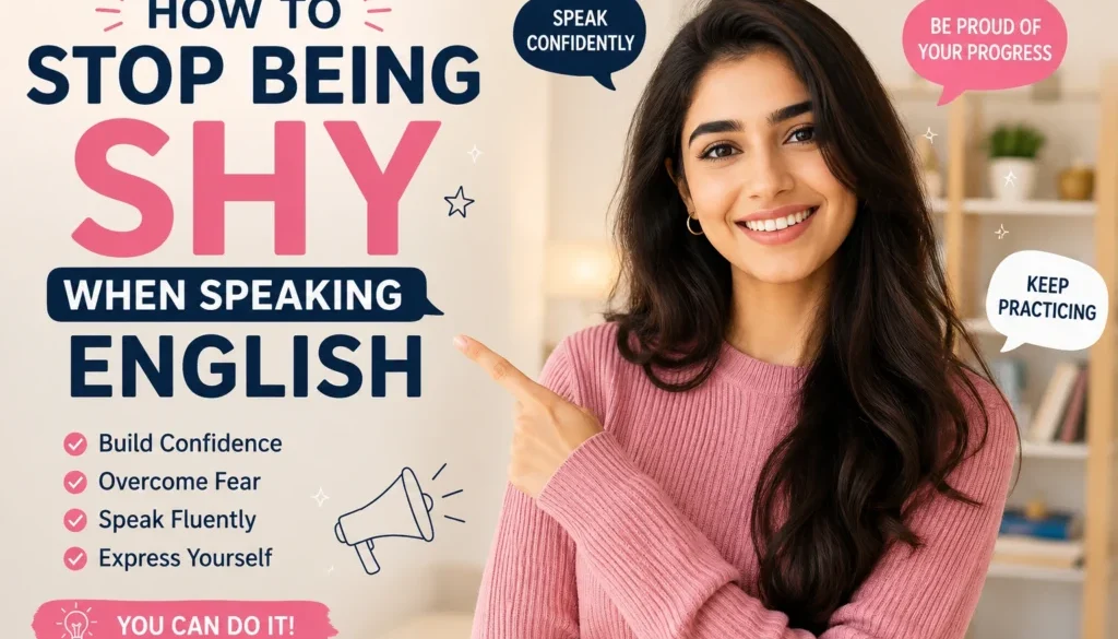 how to stop being shy when speaking english,