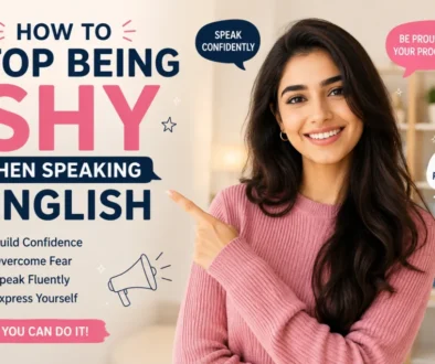 how to stop being shy when speaking english,