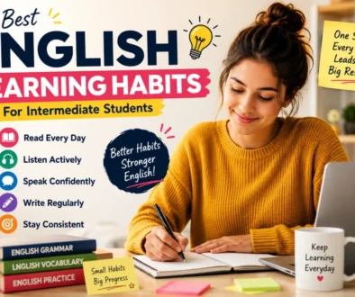 best english learning habits, english learning habits for intermediate students