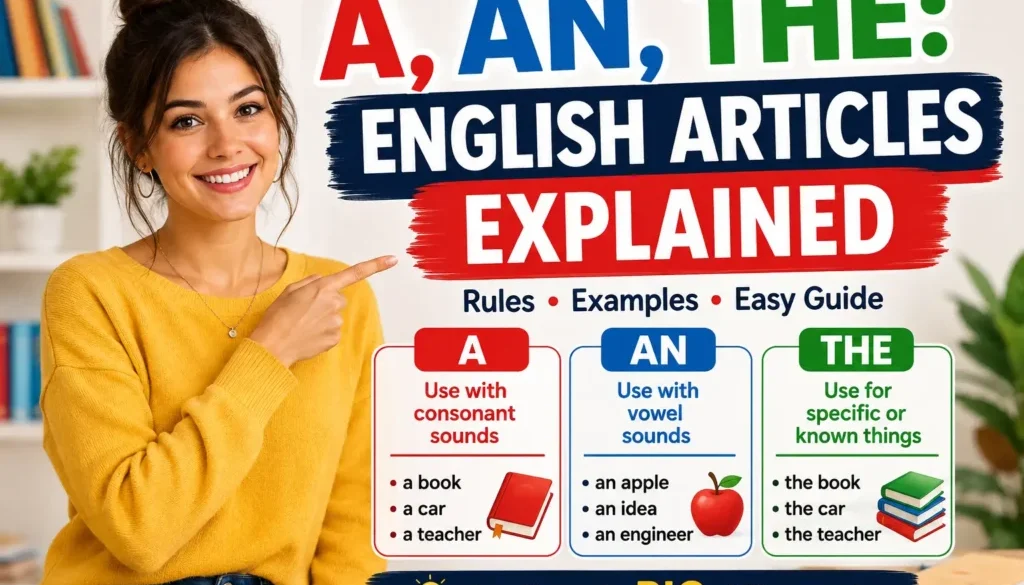 English articles, articles in English