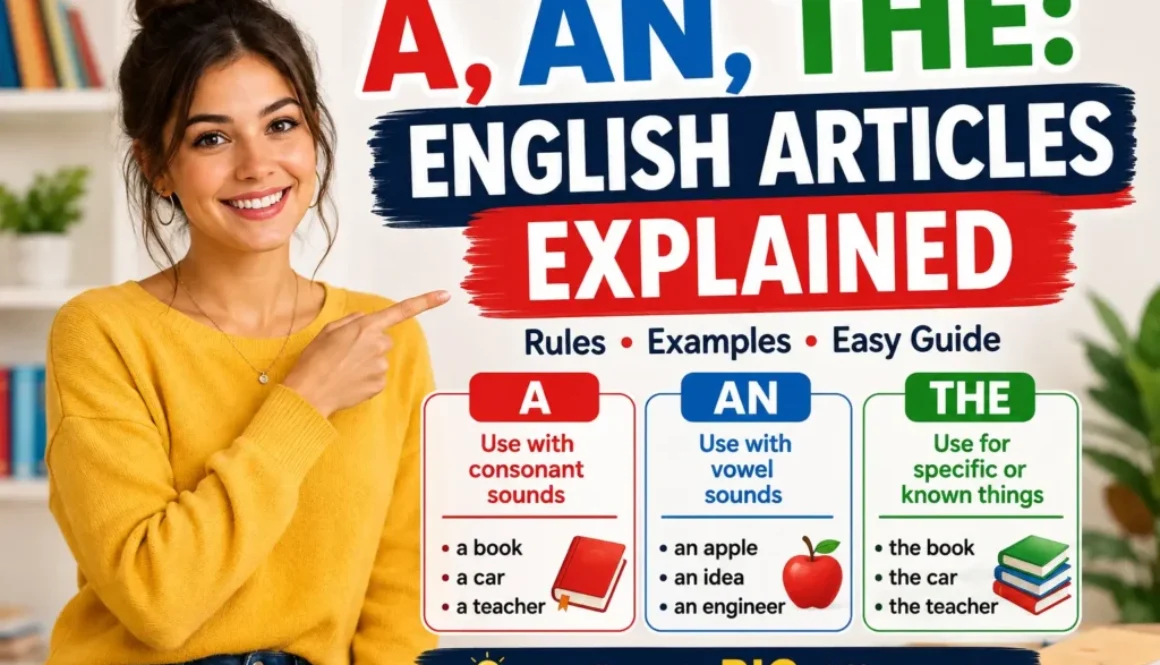 English articles, articles in English