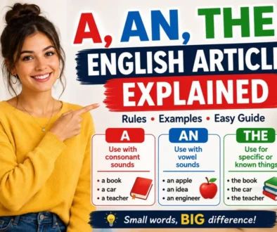 English articles, articles in English