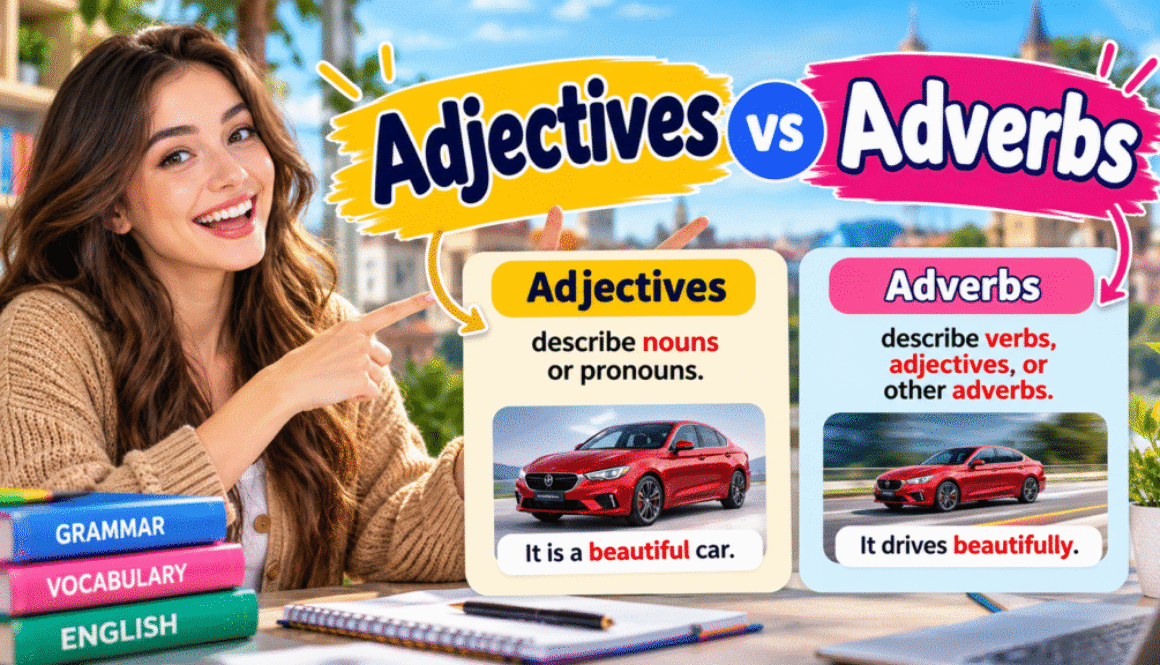 adjectives vs adverbs, adjectives and adverbs,