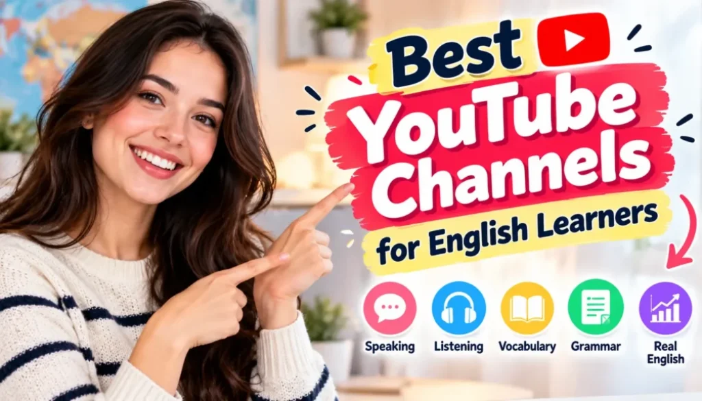 best YouTube channels for English learners, best YouTube channels to learn English,