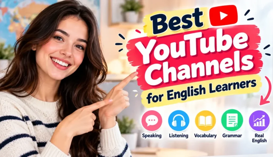 best YouTube channels for English learners, best YouTube channels to learn English,