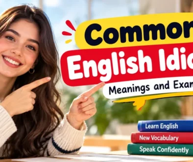 common English idioms, English idioms, common idioms in English,