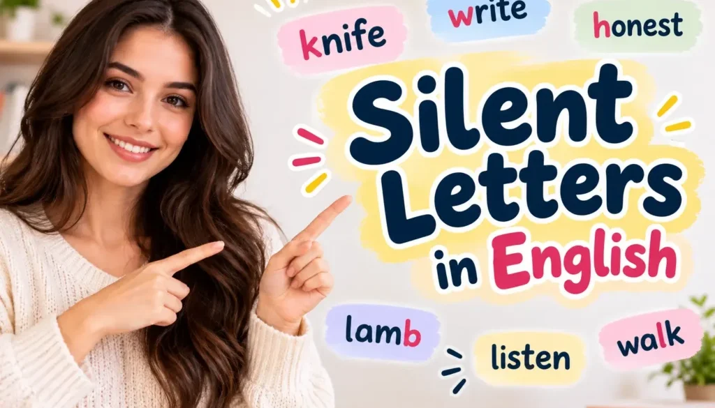 silent letters in English, silent letters, silent letters examples