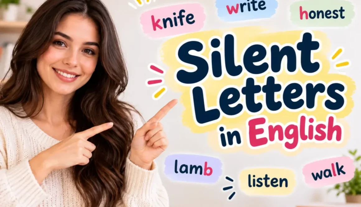 silent letters in English, silent letters, silent letters examples